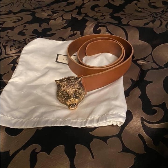 Gucci Foxhead leather belt - 95cm/38 inches - Picture 5 of 16